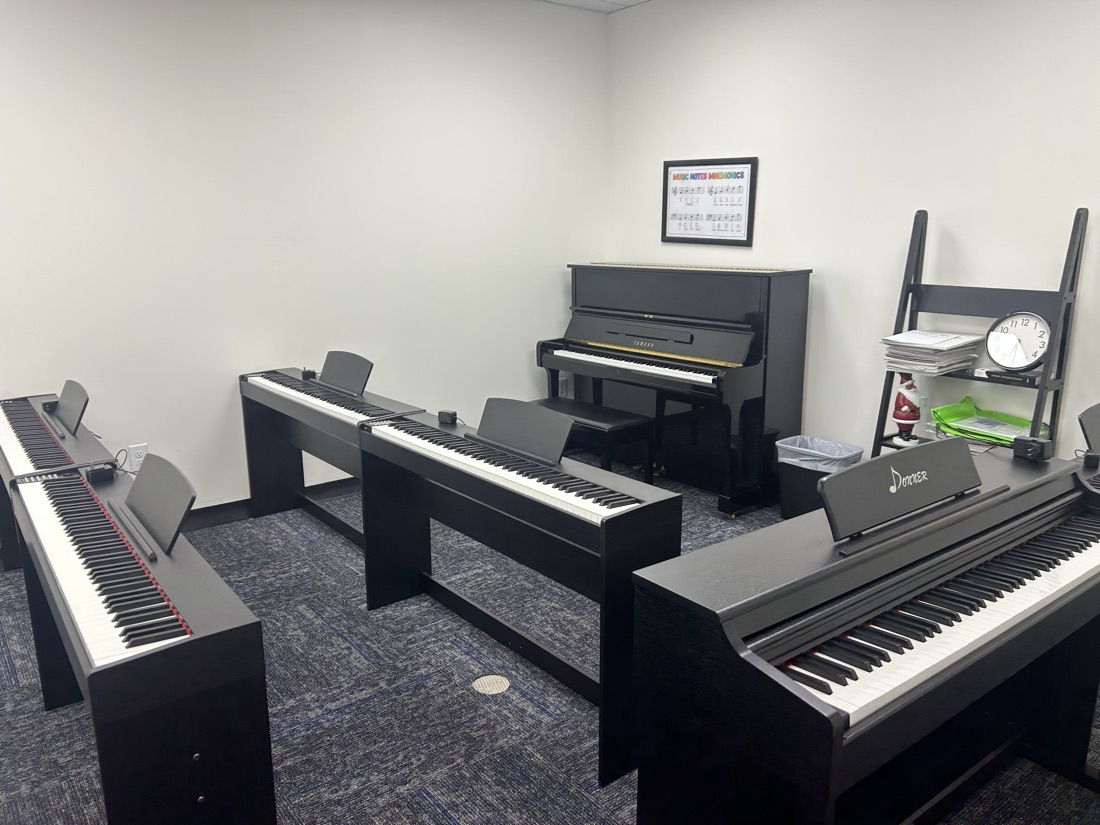 Coda Piano School group class room